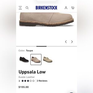 Birkenstock Low Lace-Up Shoe in Taupe Suede